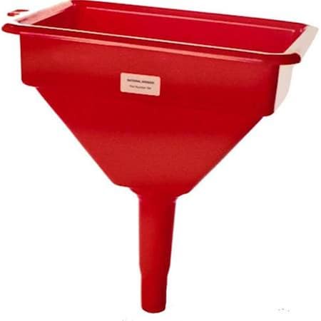 Zeeline 10 in. x 7 in. Heavy Duty Polyethylene Funnel with Screen for Diesel Top ZE381152